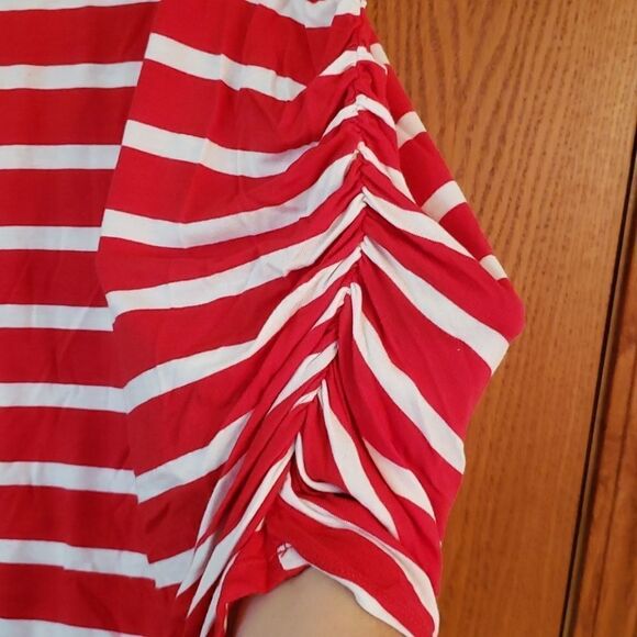 Cute Jessica Simpson Candy Striped Maternity Top L - Picture 4 of 7